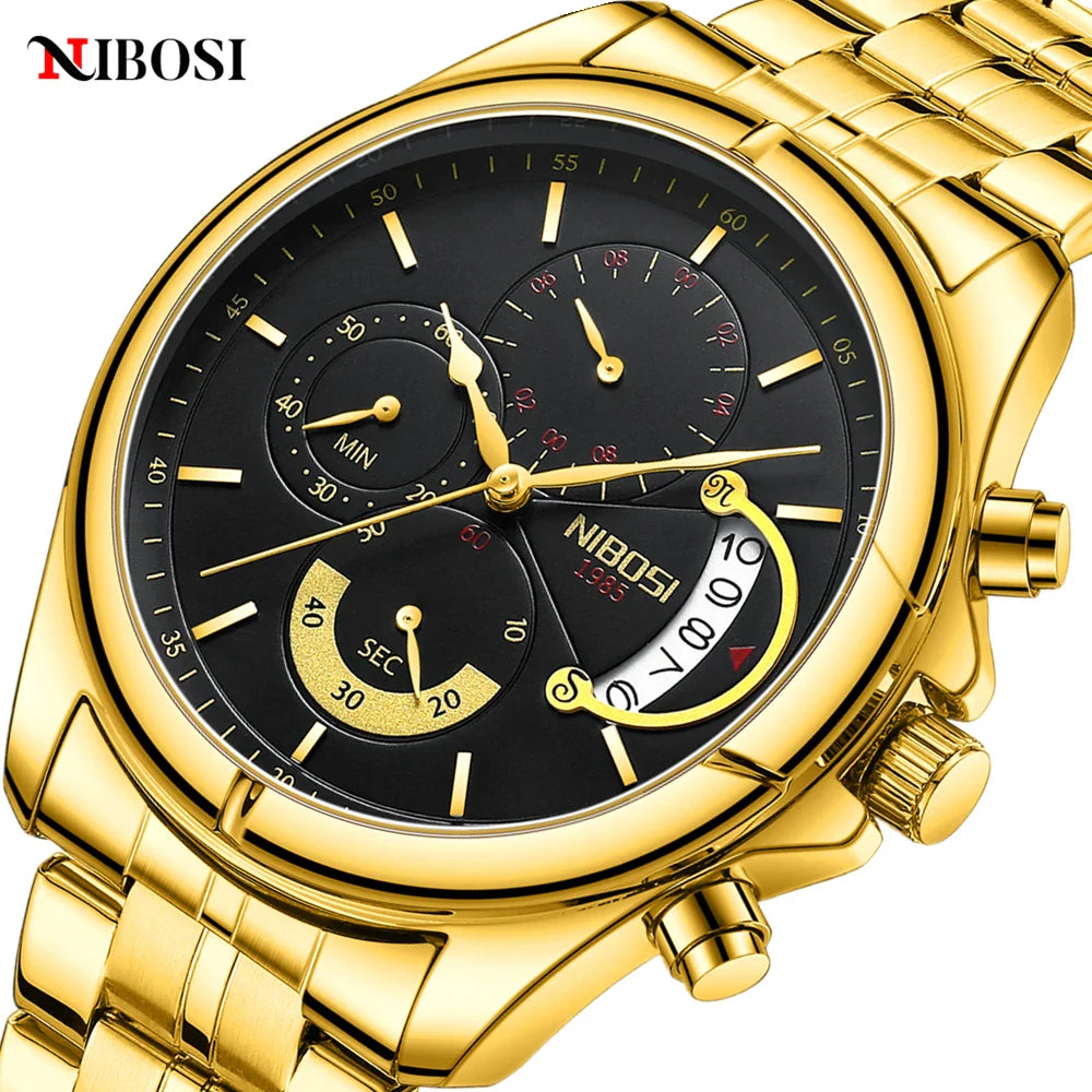 NIBOSI 2522 — Chrono Luxe Men's Watch