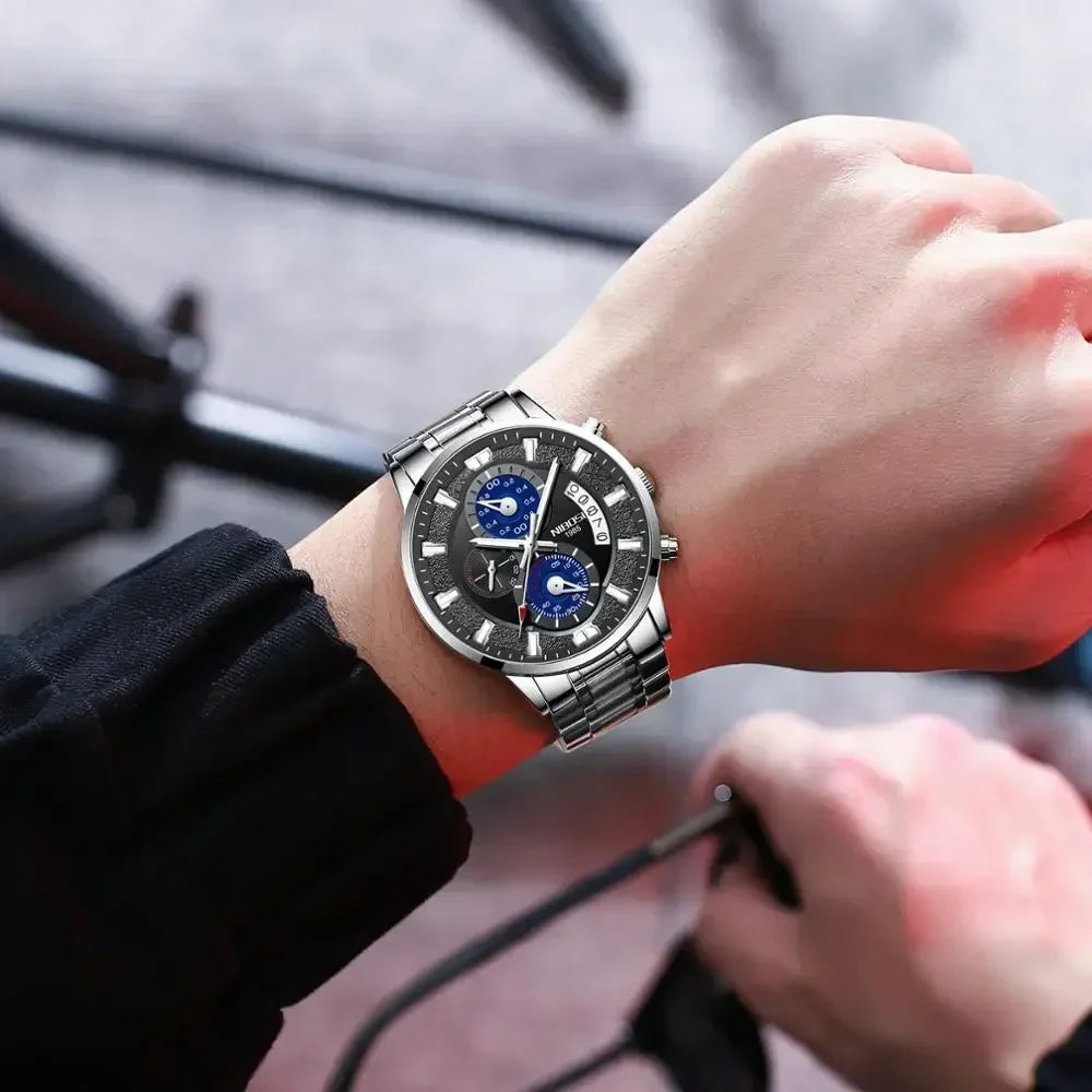 NIBOSI 2382 — Sport Chronograph Waterproof Watch