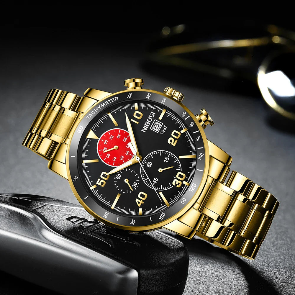 NIBOSI 2380 — Sapphire Chronograph Men's Watch