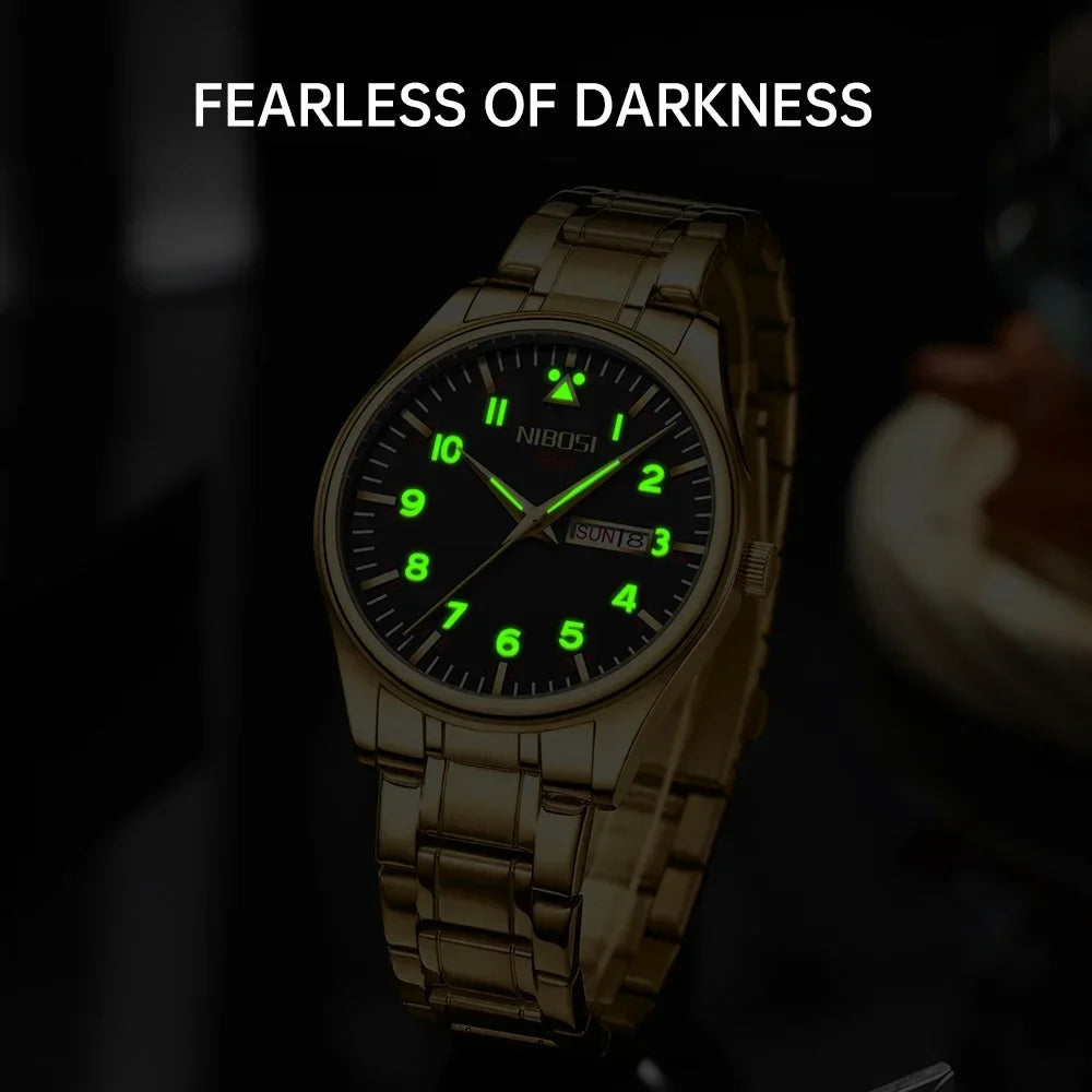 NIBOSI 2571 — Urban Day-Date Classic Watch