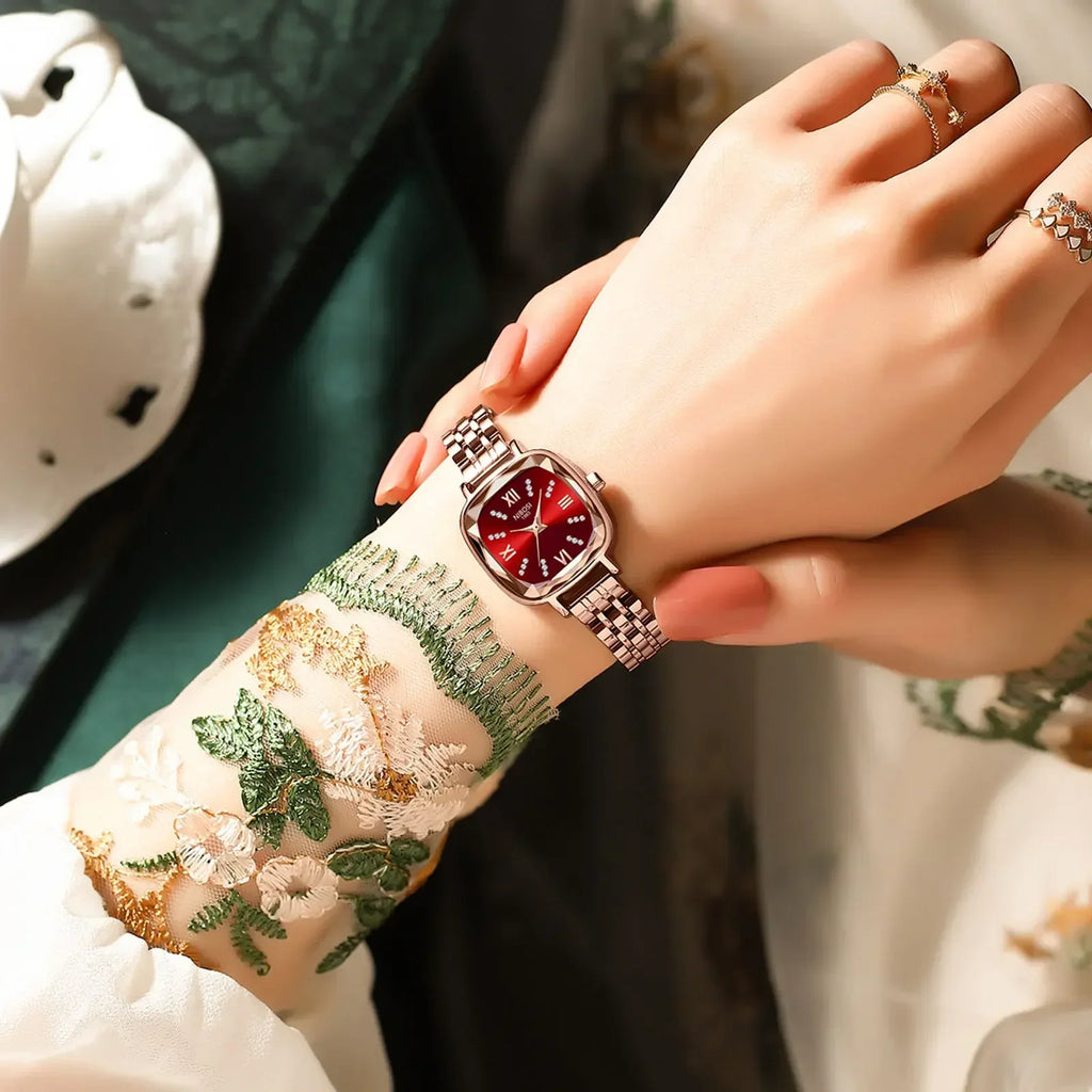 NIBOSI 2535 — Crystal Frame Watch