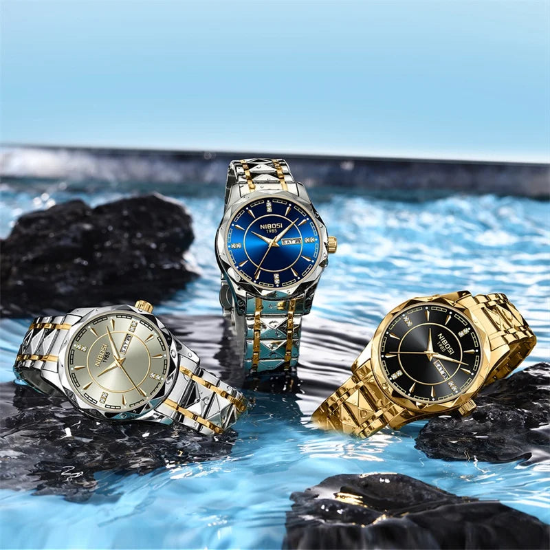 NIBOSI 2625 — Royal Facet Watch