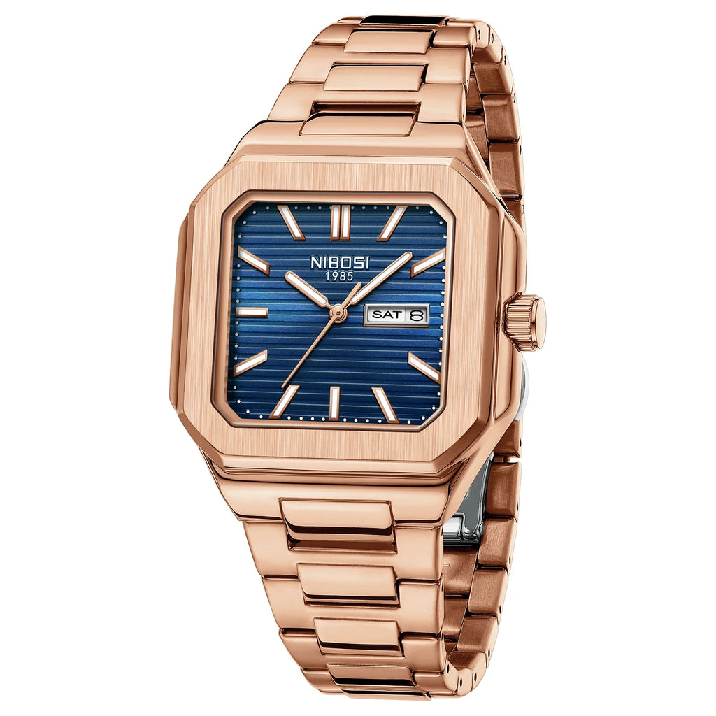 NIBOSI 2690 — Retro Square Quartz Watch