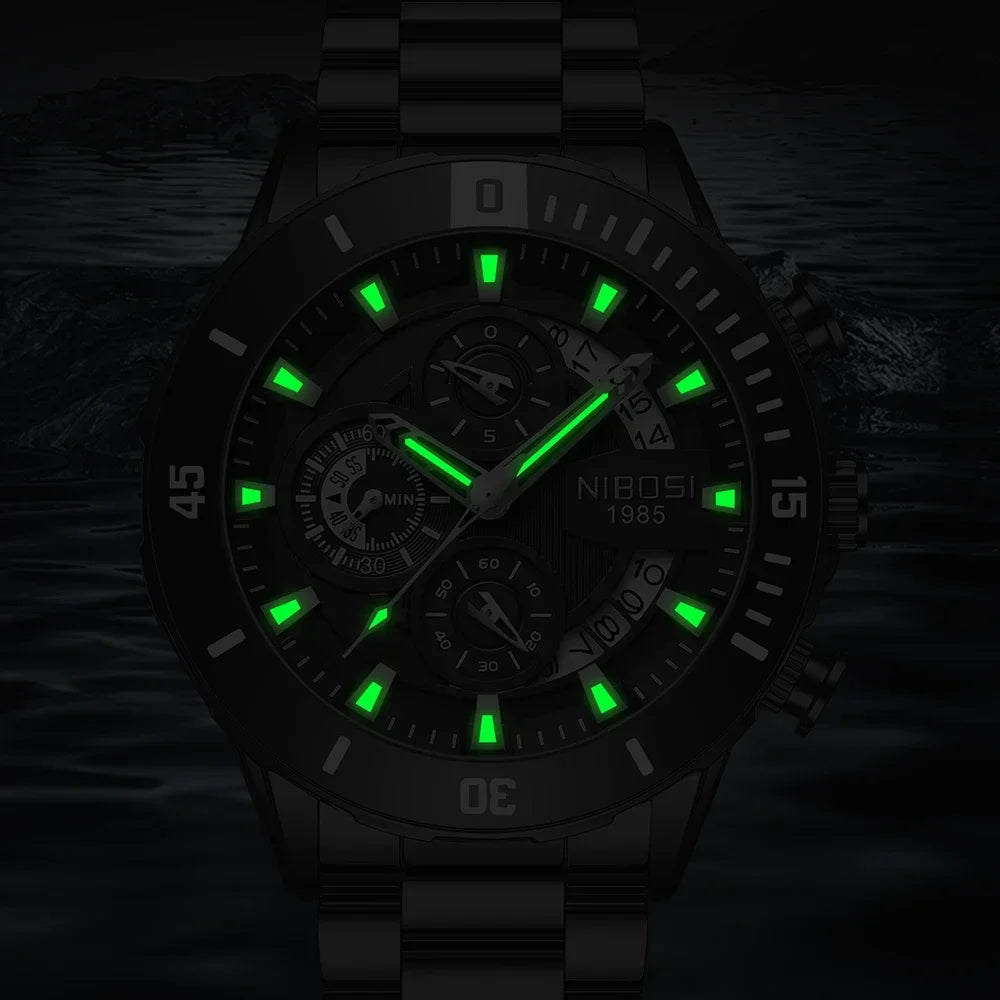 NIBOSI 2592 — Quartz Waterproof Watch