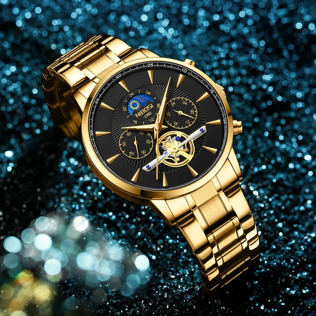 NIBOSI 2309A Celestial Tourbillon Chronograph