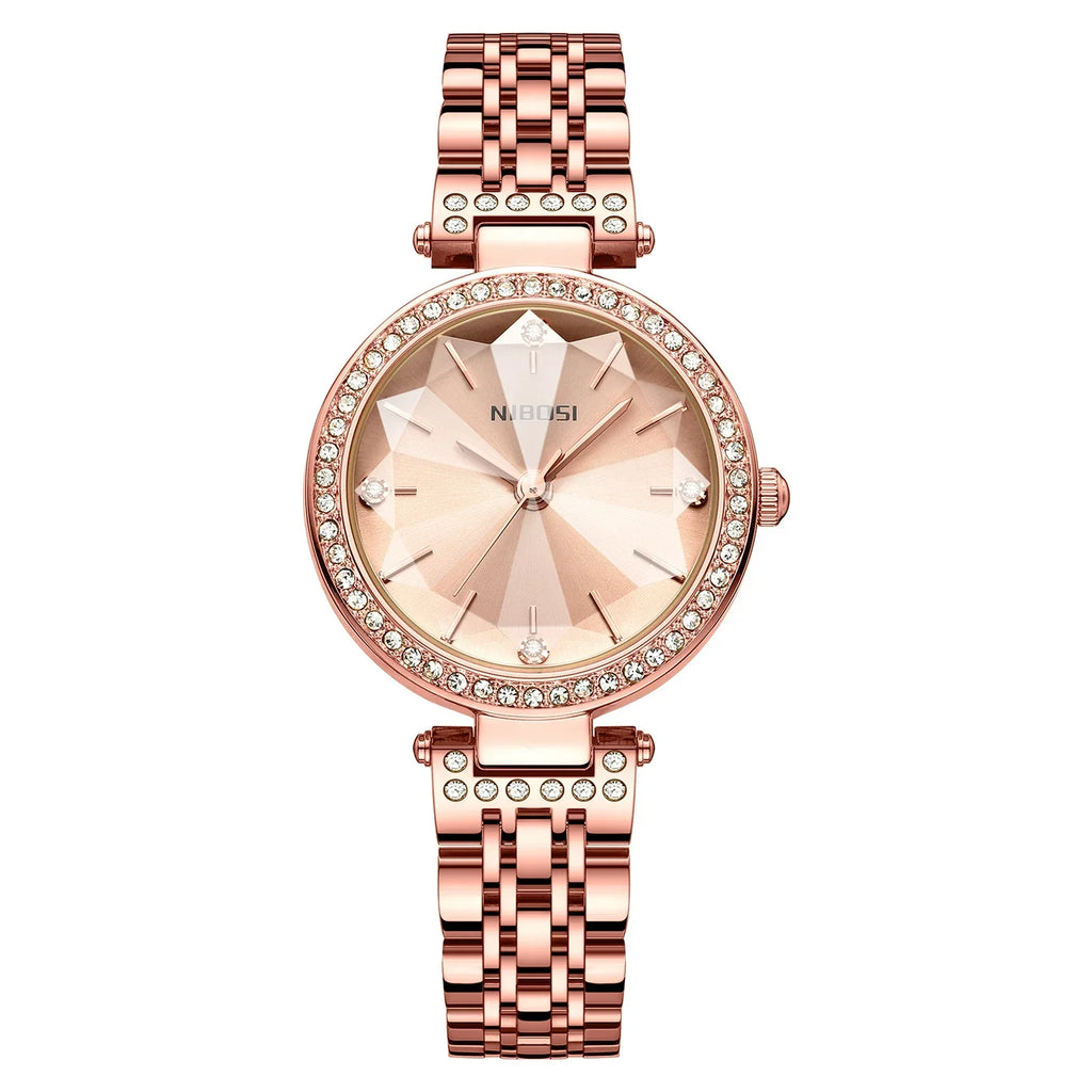 NIBOSI 2622 — Elegant Zircon Women's Quartz Watch