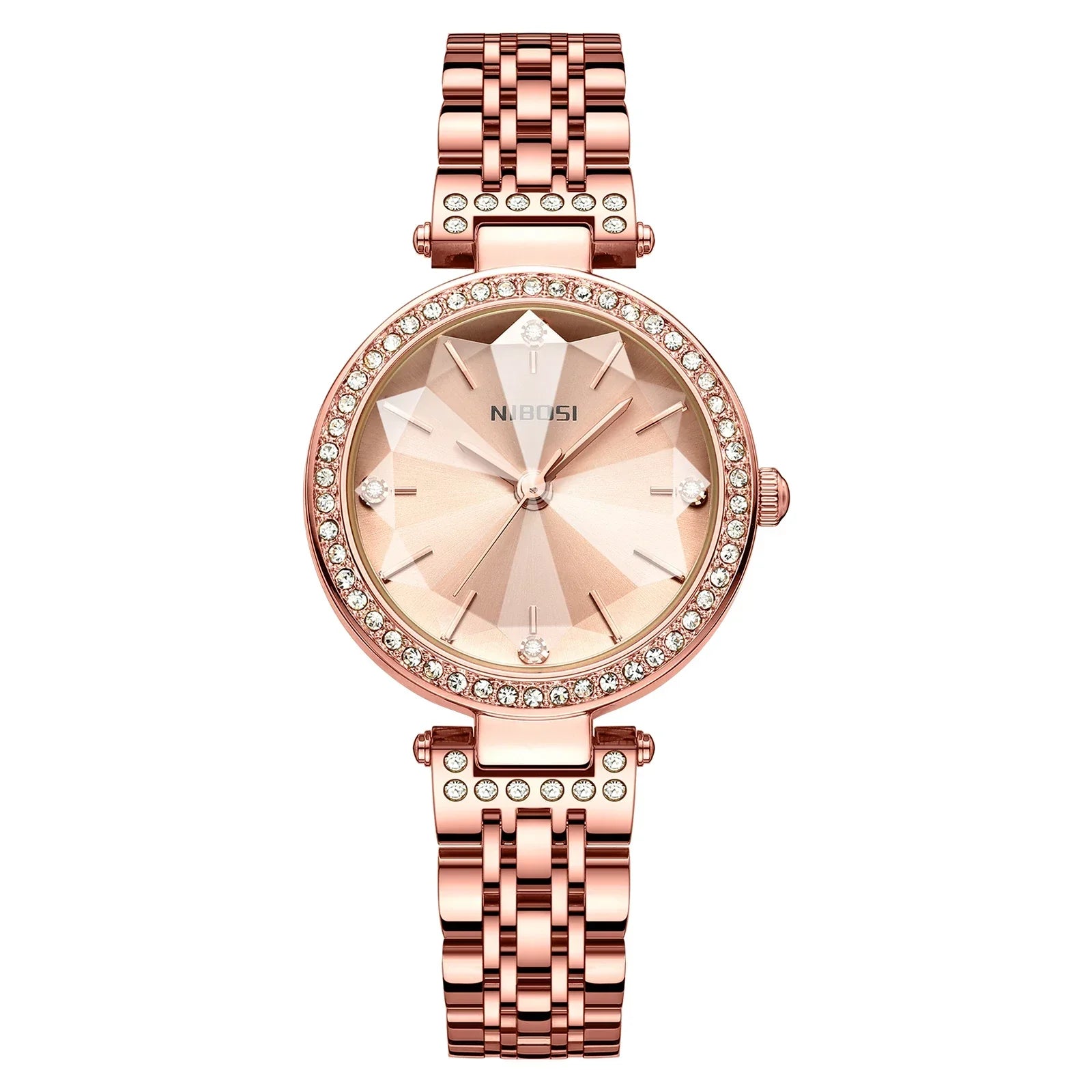 NIBOSI 2622 — Elegant Zircon Women's Quartz Watch