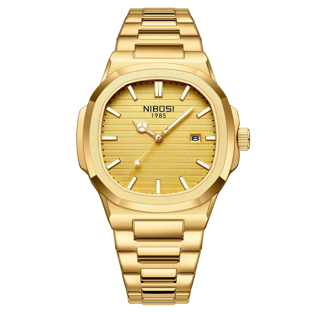 NIBOSI 2632 — Waterproof Stainless Steel Watch