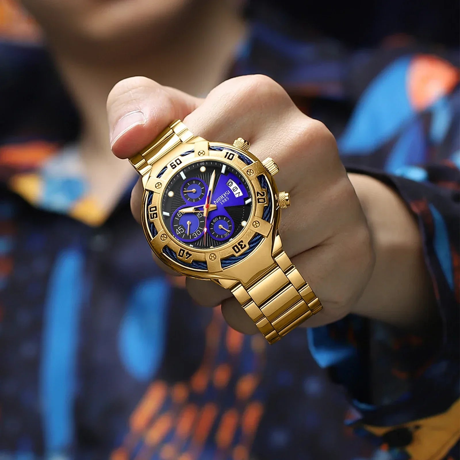 NIBOSI 2577 — Ironcore Chronograph
