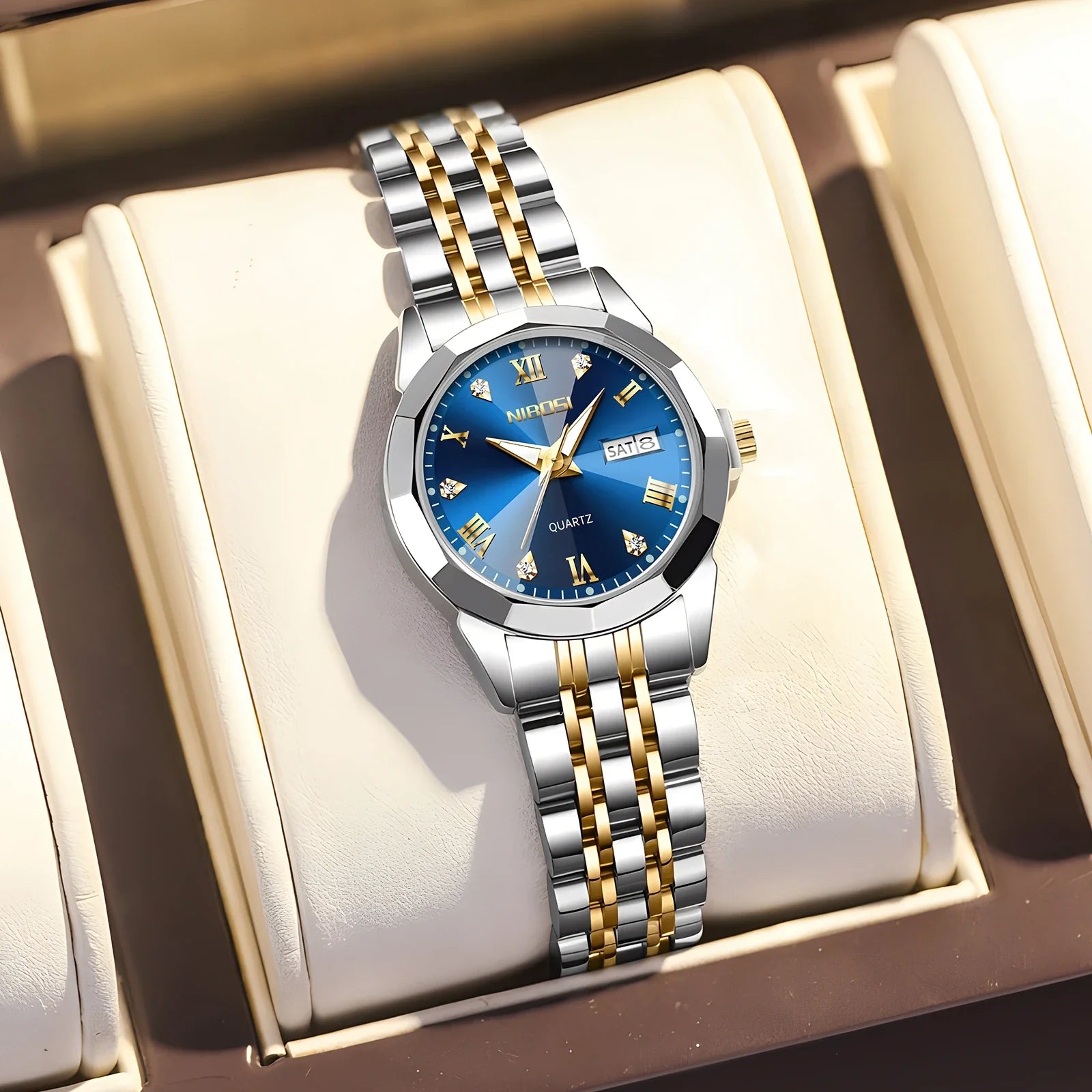 NIBOSI 2618 — Crystal Lumière Watch