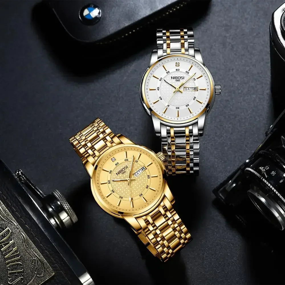 NIBOSI 2381 — Timeless Minimalist Steel Watch