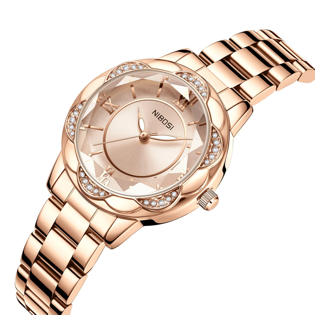 NIBOSI 2672 — Crystal Bloom Women's Watch