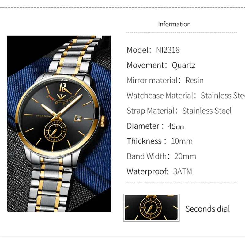 NIBOSI 2318 Blue Royale