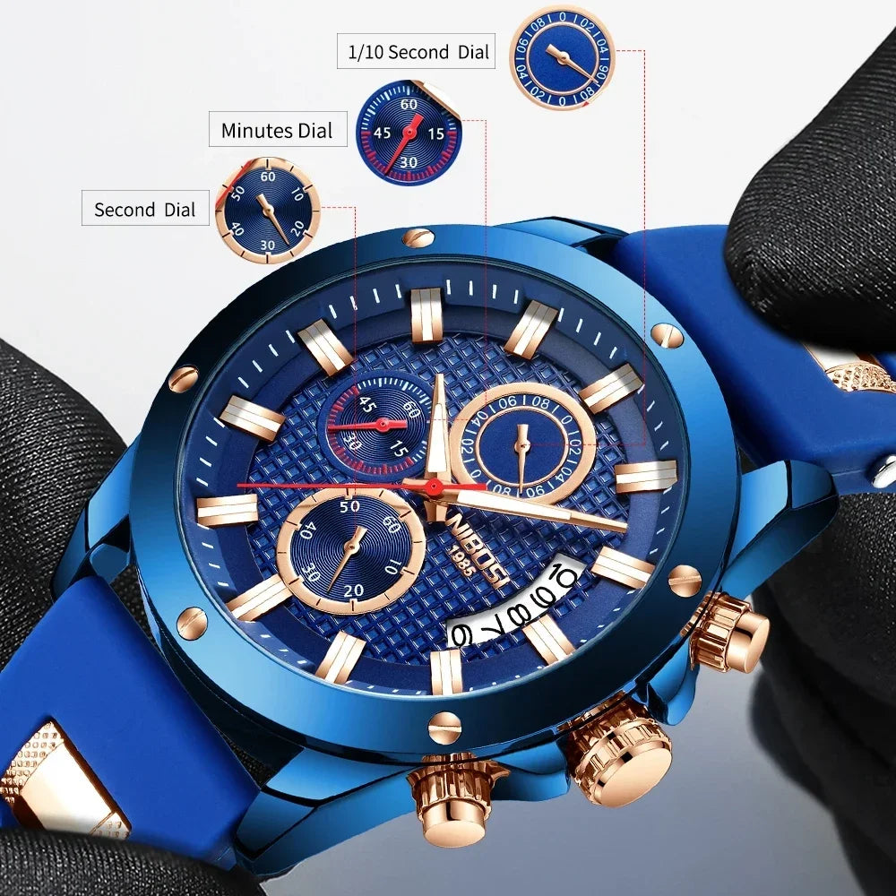 NIBOSI 2333 — GT Racing Chronograph