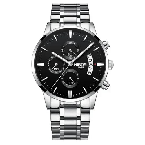 NIBOSI 2309 — Luxury Quartz Chronograph Waterproof Watch