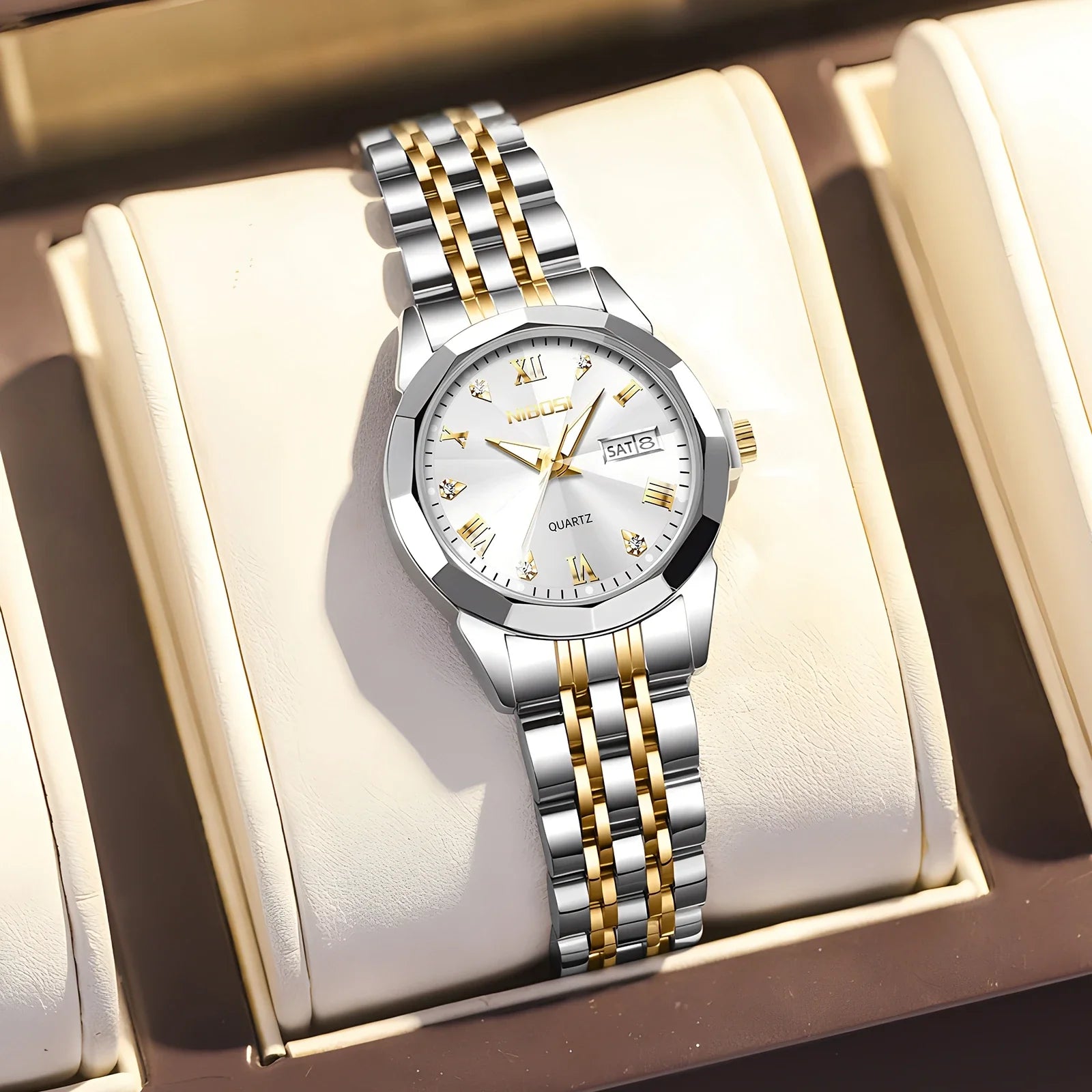 NIBOSI 2618 — Crystal Lumière Watch