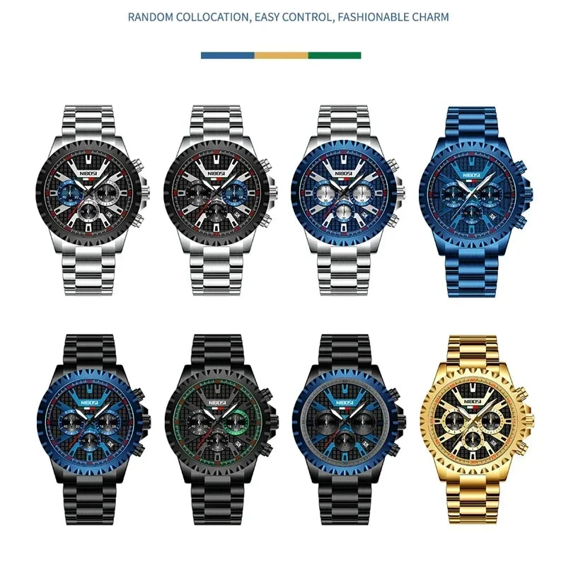 NIBOSI 2505 — Titan Edge Chronograph