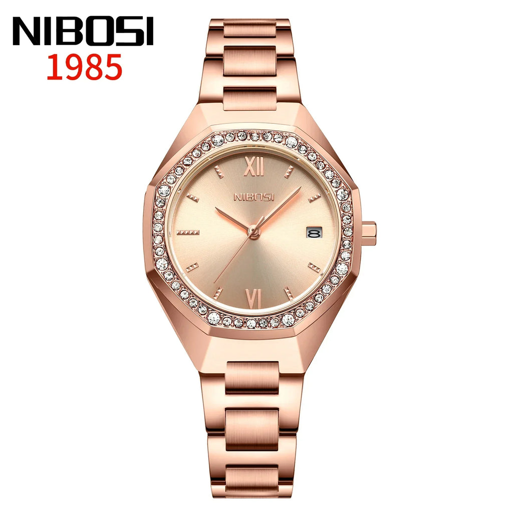 NIBOSI 2621 — Radiant Crystal Women's Watch