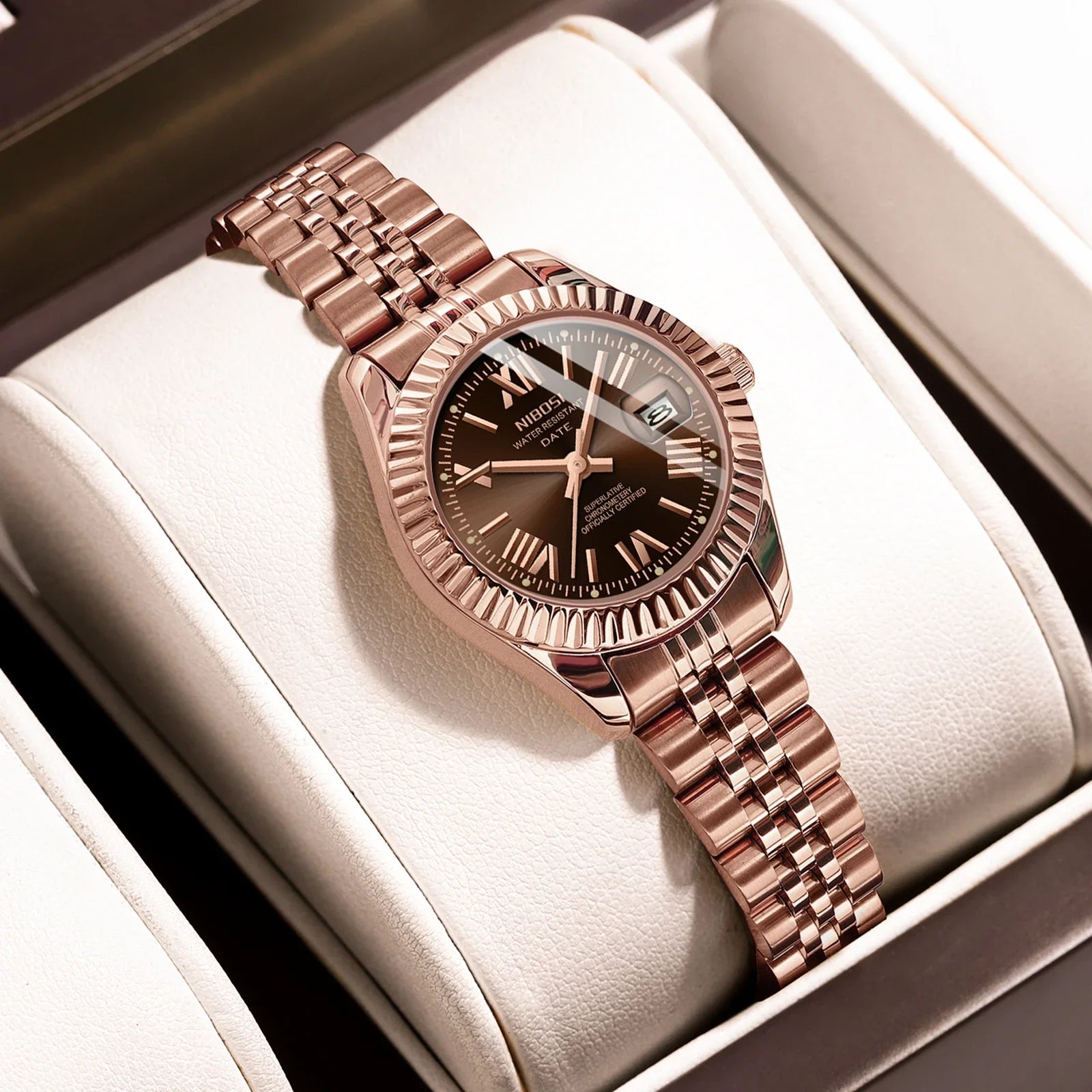 NIBOSI 2678 — Classic Couple Watches