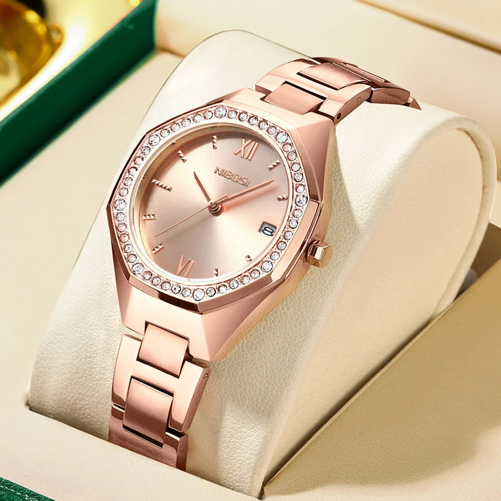NIBOSI 2621 — Radiant Crystal Women's Watch