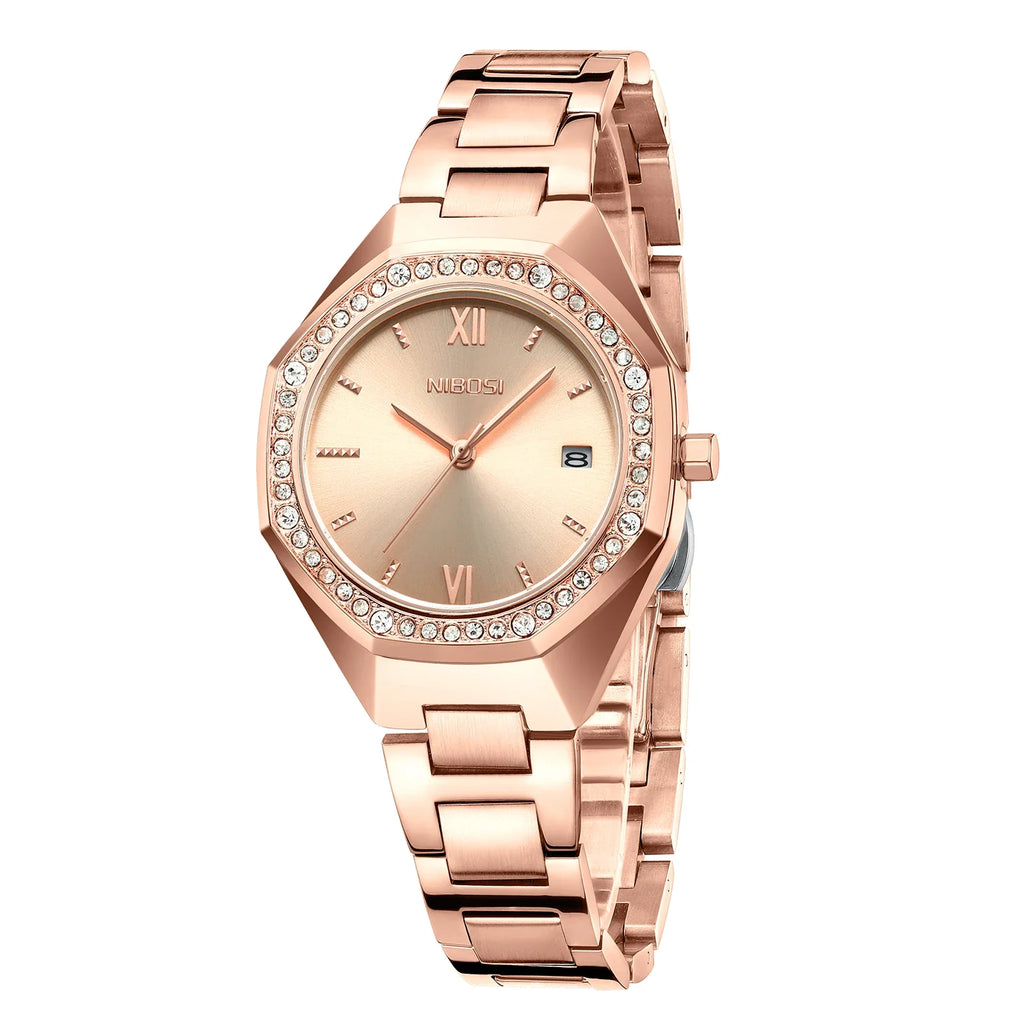 NIBOSI 2621 — Radiant Crystal Women's Watch