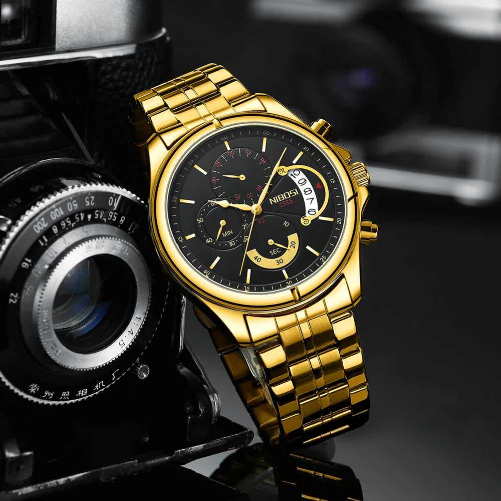 NIBOSI 2522 — Chrono Luxe Men's Watch