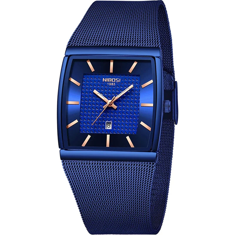 NIBOSI 2376 — Elegant Square Quartz Watch