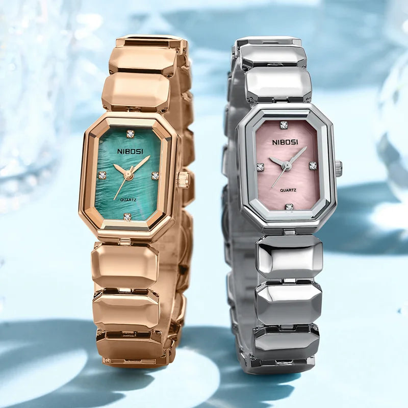 NIBOSI 2685 — Opaline Square Women's Watch