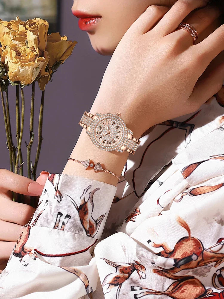 NIBOSI 2552 — Rose Sparkle Women's Watch