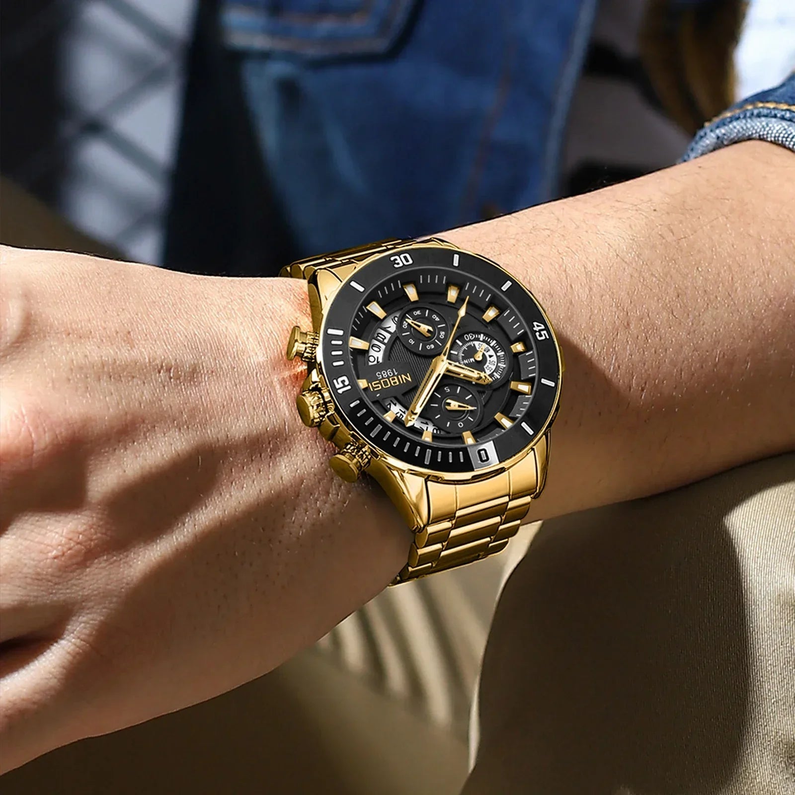 NIBOSI 2592 — Quartz Waterproof Watch