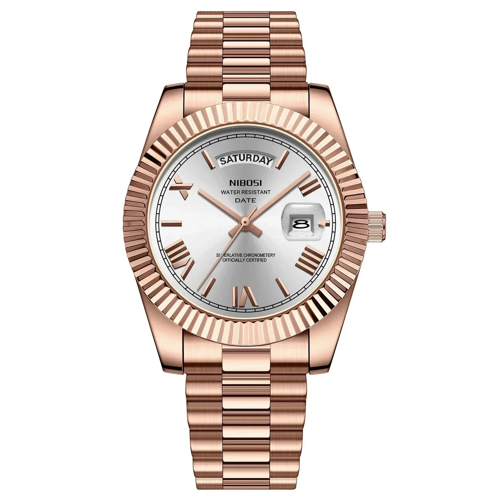 NIBOSI 2628 — Timeless Luxury Quartz Watch