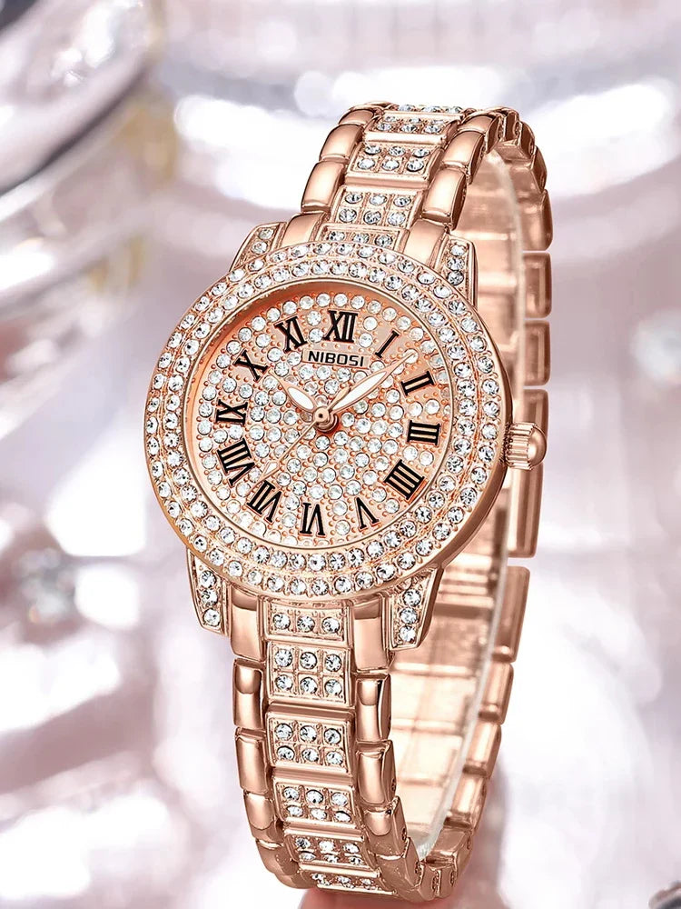 NIBOSI 2552 — Rose Sparkle Women's Watch