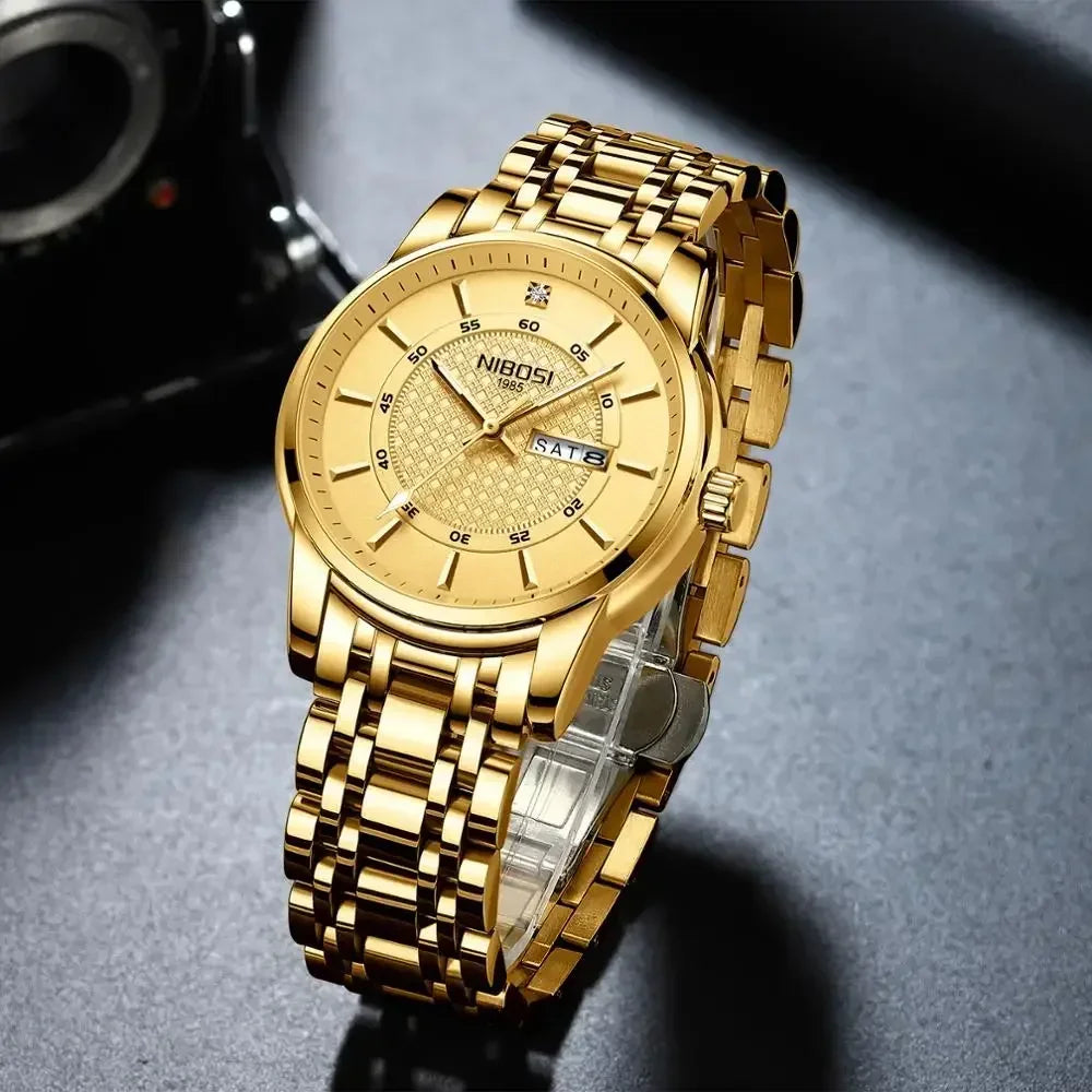 NIBOSI 2381 — Timeless Minimalist Steel Watch