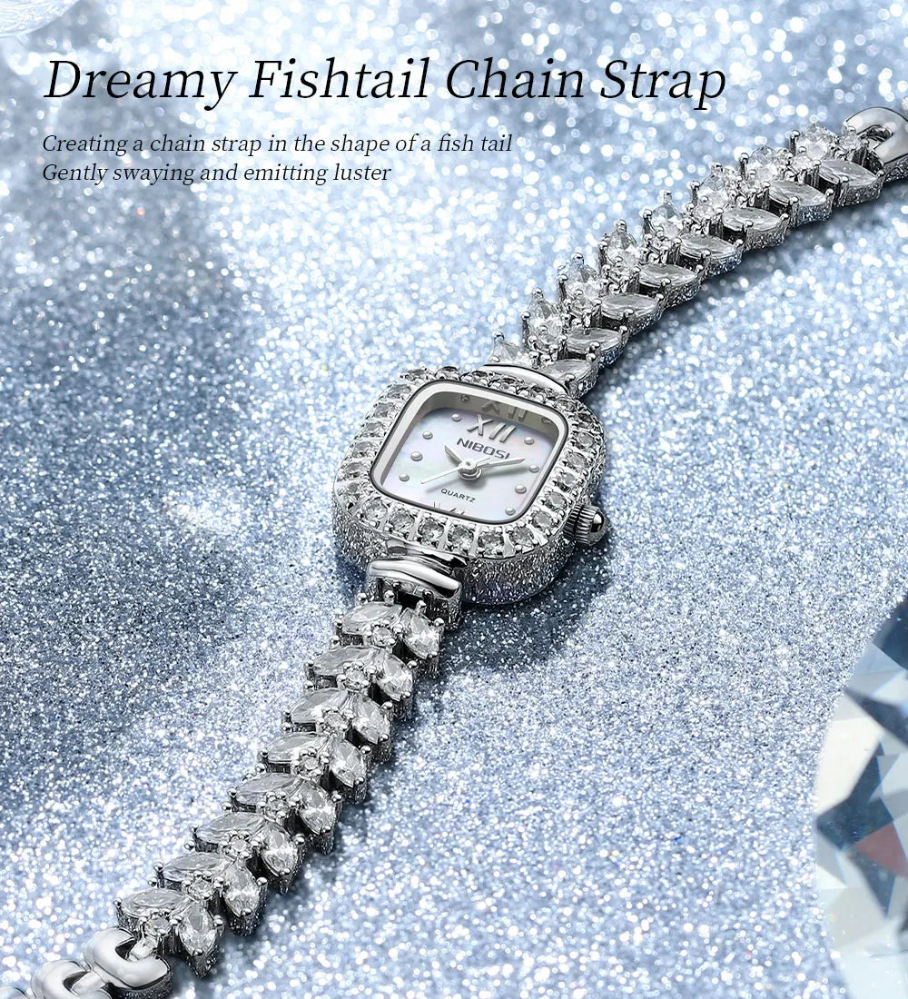 NIBOSI 2675 — Dreamy Fish Tail Watch