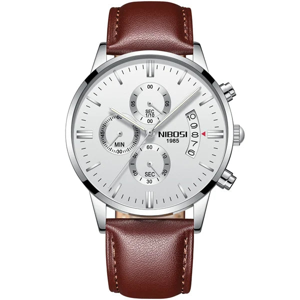 NIBOSI 2309 — Luxury Quartz Chronograph Waterproof Watch