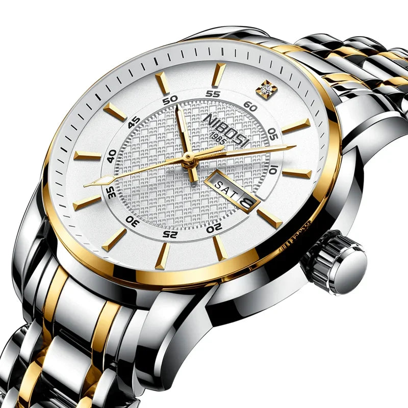 NIBOSI 2381 — Timeless Minimalist Steel Watch