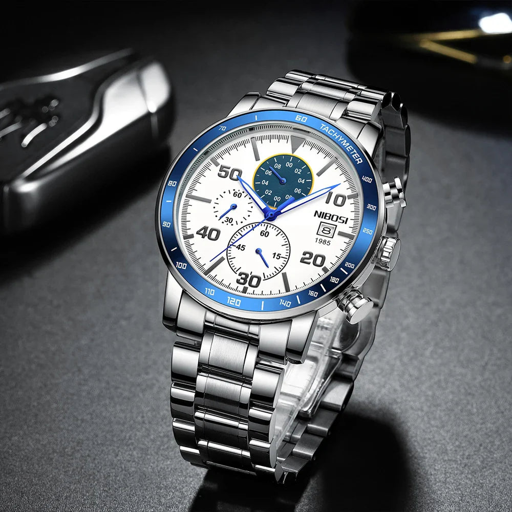 NIBOSI 2380 — Sapphire Chronograph Men's Watch