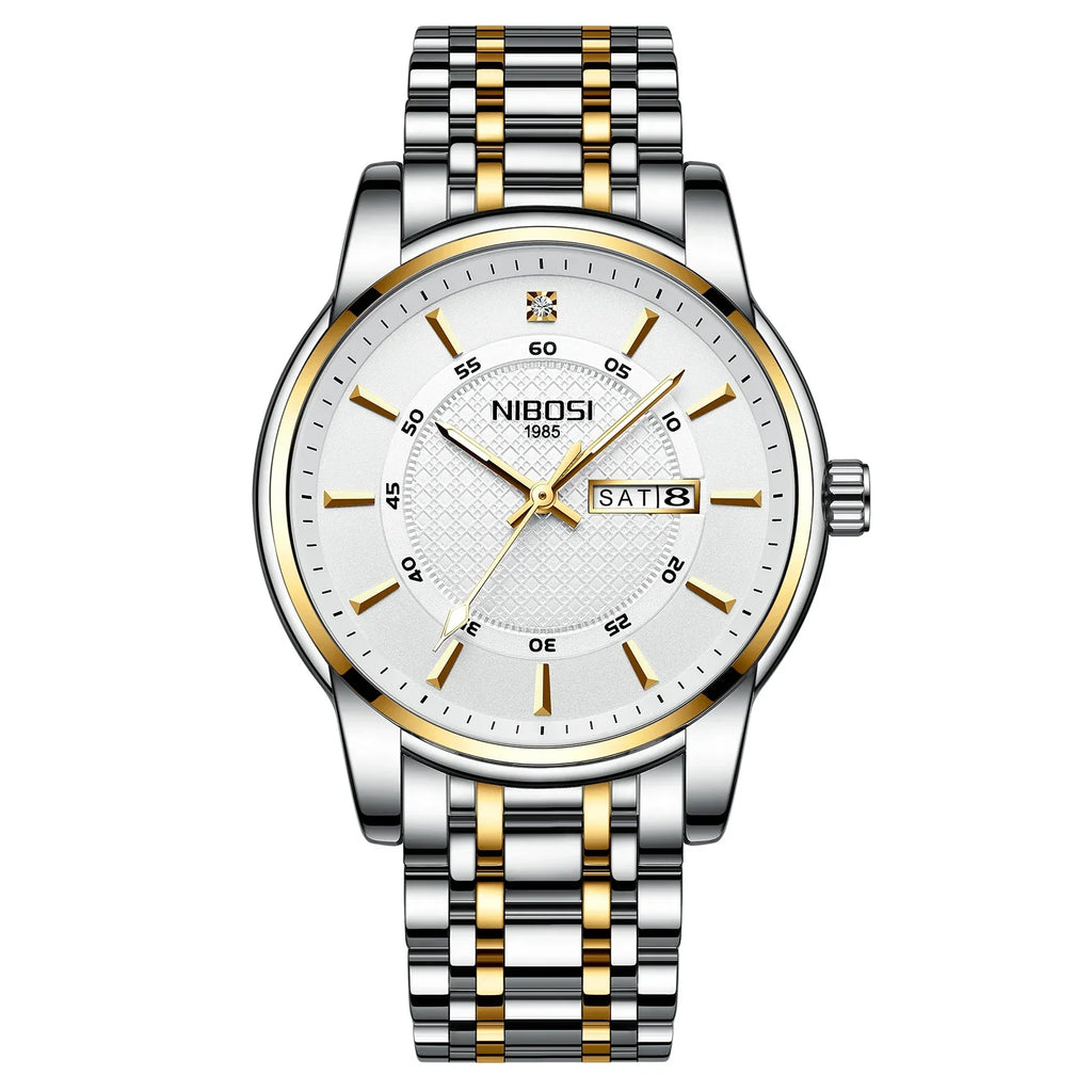 NIBOSI 2381 — Timeless Minimalist Steel Watch