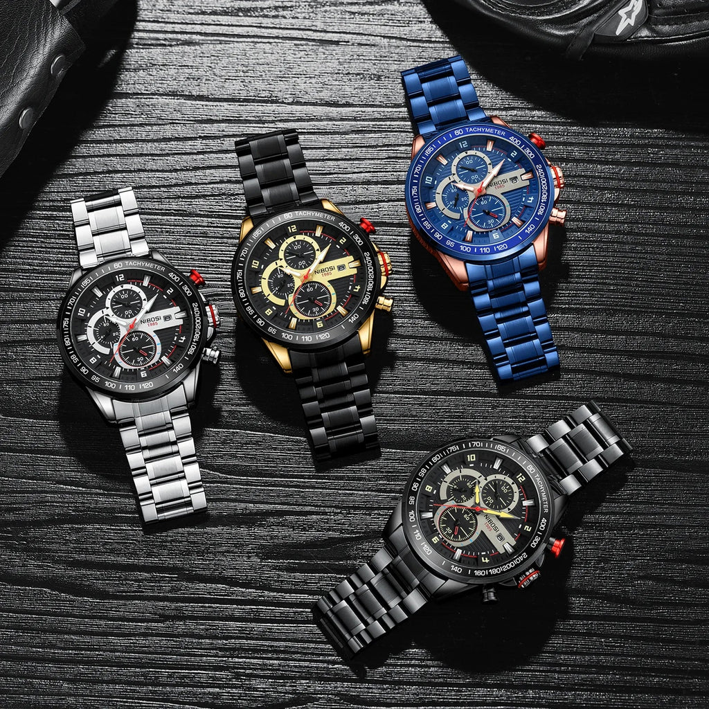 NIBOSI 2606 — Redline Racing Chronograph