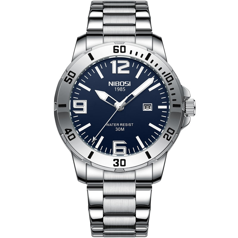 NIBOSI 2589 — Imperial Steel Watch