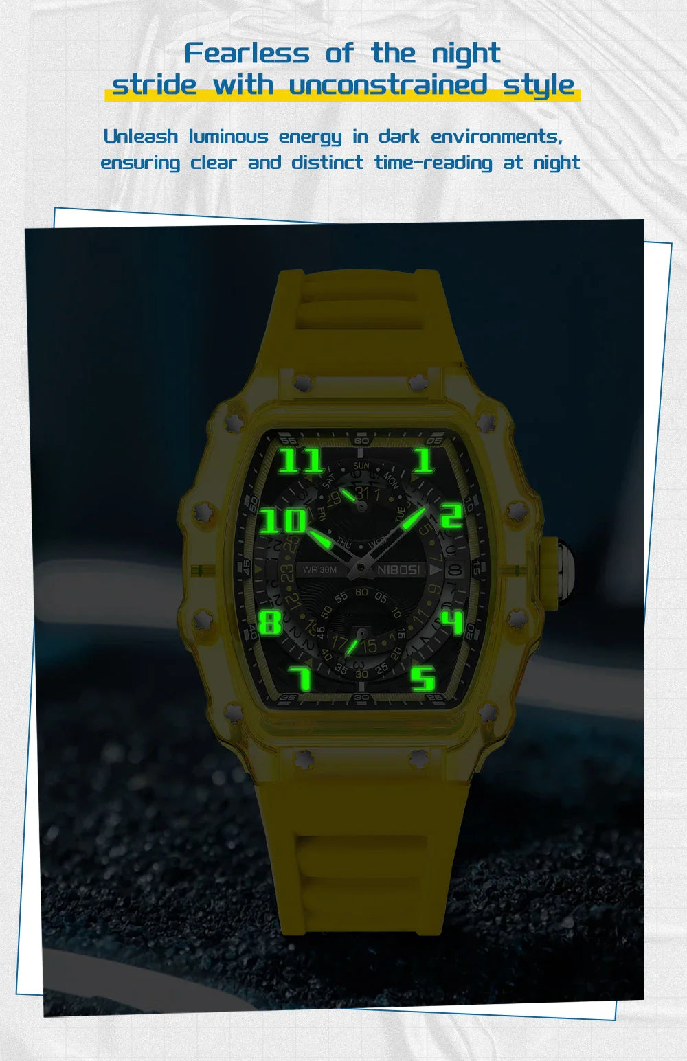 NIBOSI 2703 — Shockforce Sport Watch