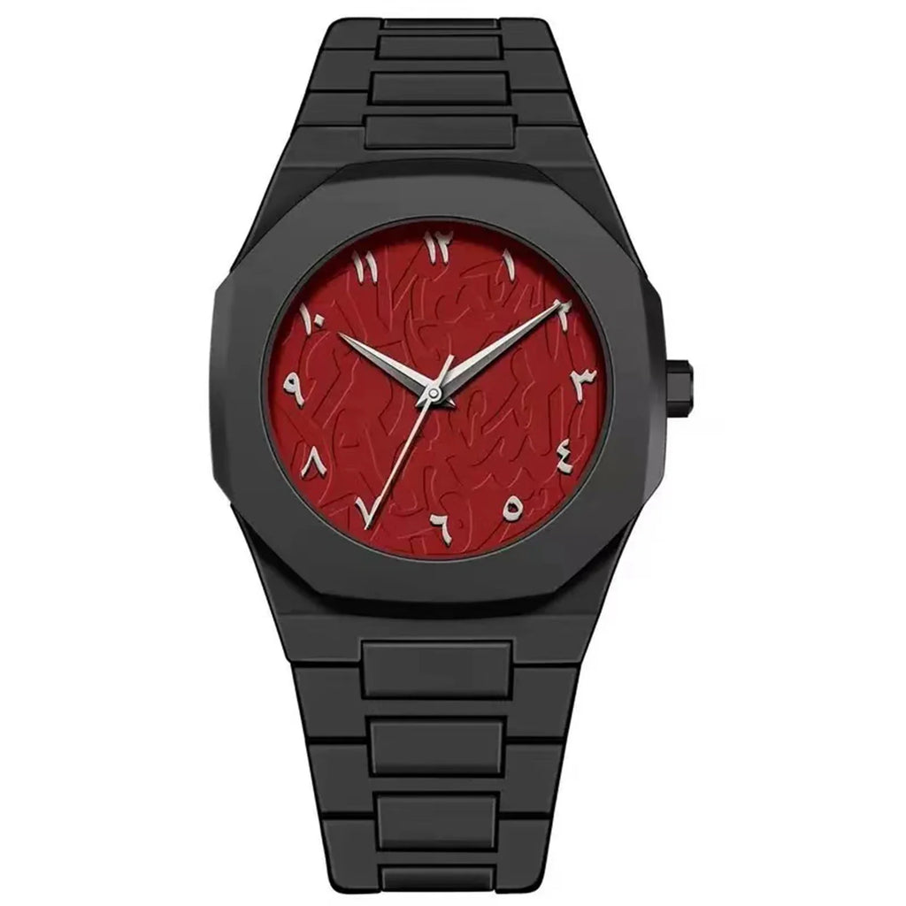 NIBOSI 2707 — Abstract Dial Black Watch