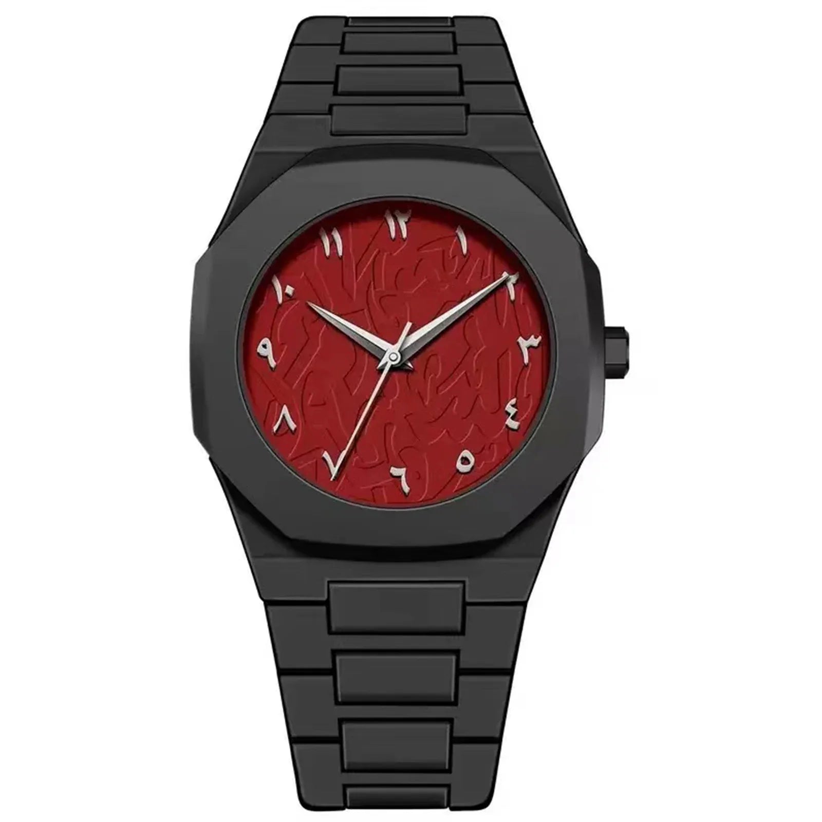 NIBOSI 2707 — Abstract Dial Black Watch