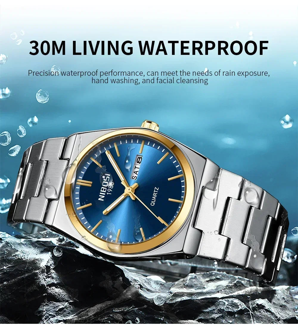 NIBOSI 2658 — Prestige Day-Date Watch