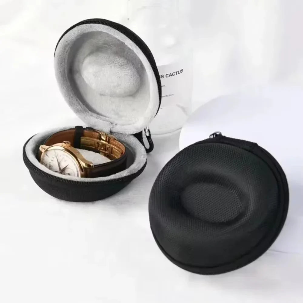 NIBOSI Round Watch Travel Case
