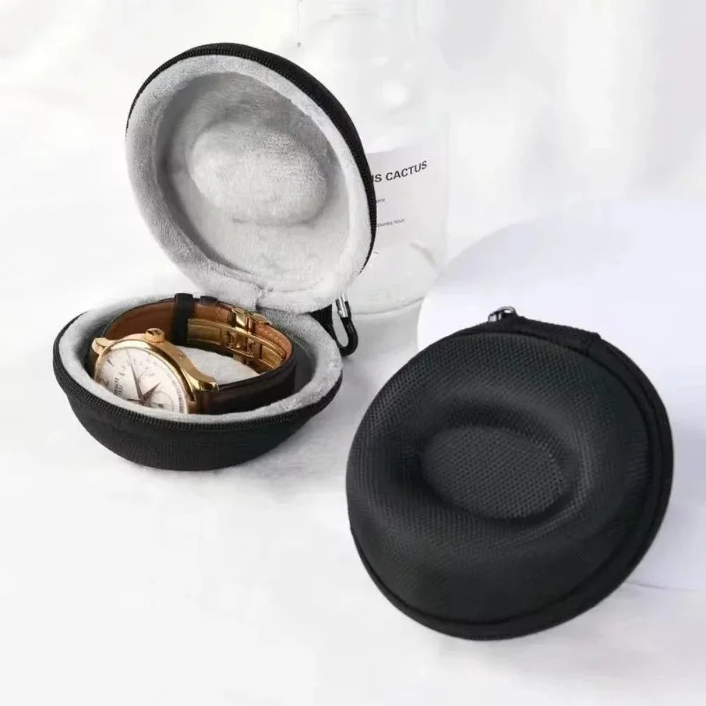 NIBOSI Round Watch Travel Case