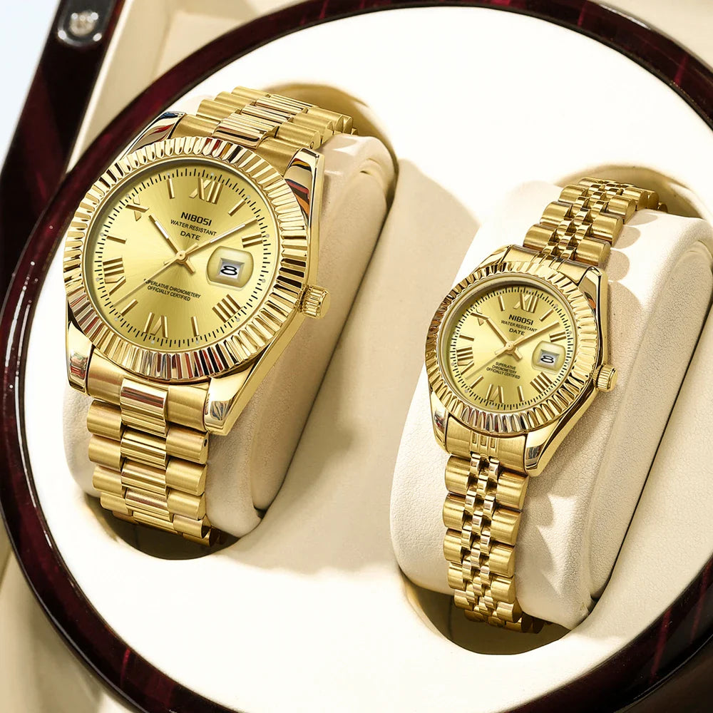 NIBOSI 2678 — Classic Couple Watches