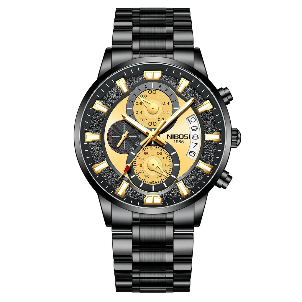 NIBOSI 2382 — Sport Chronograph Waterproof Watch