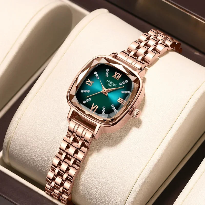 NIBOSI 2535 — Crystal Frame Watch