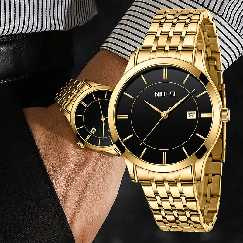 NIBOSI 2567 — Ultra Slim Quartz Watch